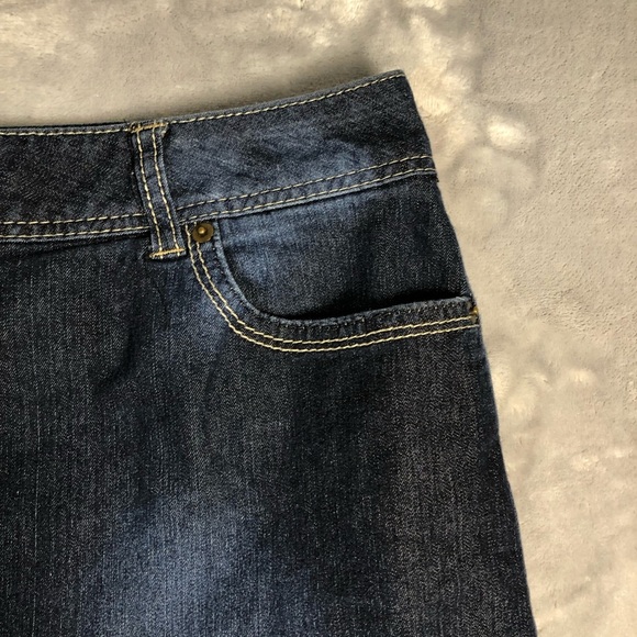 Baccini Women's Plus Size Knee High Denim Skirt Size 22W - Picture 3 of 10